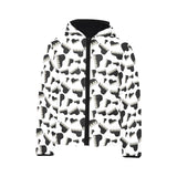 Piano Pattern Print Design 02 Kids' Boys' Girls' Padded Hooded Jacket