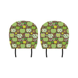 Green Apple Pattern Car Headrest Cover