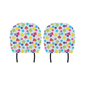 Colorful Mushroom Pattern Car Headrest Cover