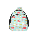 Mushroom Pattern Background All Over Print Chest Bag