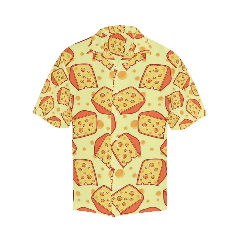 Cheese Pattern Men's All Over Print Hawaiian Shirt