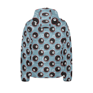 Billiard Ball Pattern Print Design 01 Kids' Boys' Girls' Padded Hooded Jacket