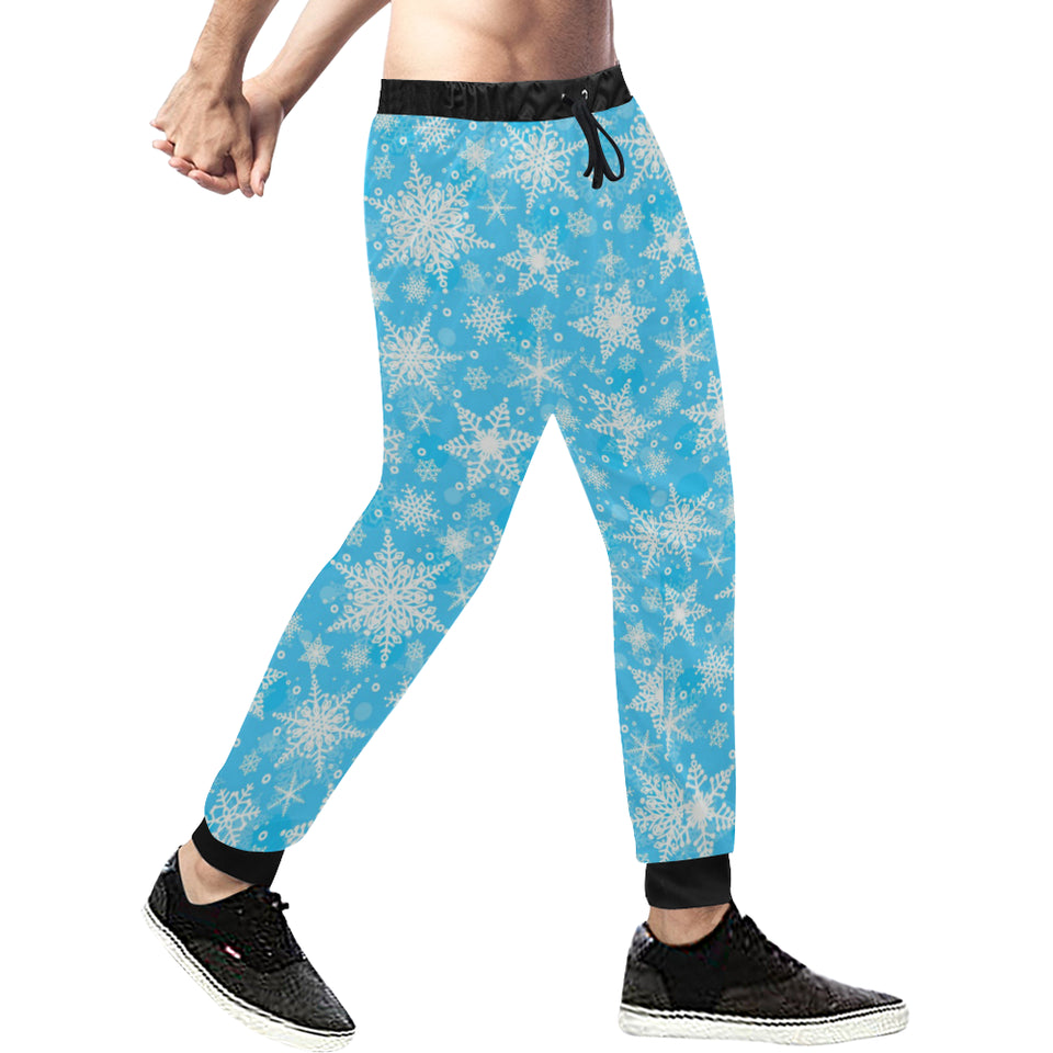 Snowflake Pattern Unisex Casual Sweatpants