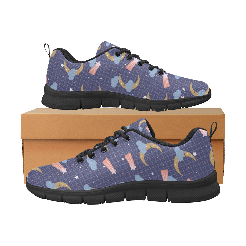 Moon Star Could Pattern Men's Sneakers Black