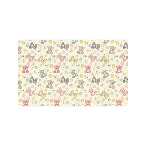 Teddy Bear Pattern Print Design 05 Doormat