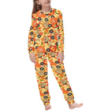 Pizza Texture Pattern Kids' Boys' Girls' All Over Print Pajama Set