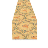 Squirrel Pattern Print Design 01 Table Runner