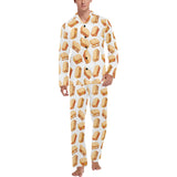 Sandwich Pattern Print Design 01 Men's Long Pajama Set