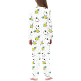 Bull Terrier Pattern Print Design 01 Kids' Boys' Girls' All Over Print Pajama Set