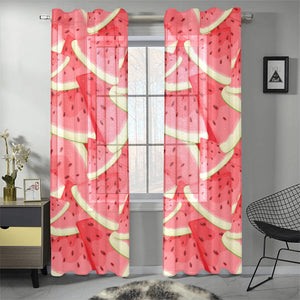 Watermelon Pattern Background Gauze Curtain