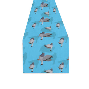 Pigeon Pattern Print Design 05 Table Runner