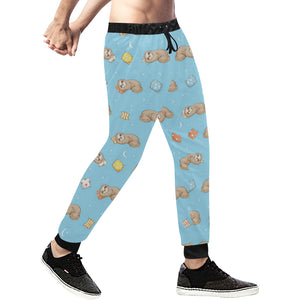 Sleep Sloth Pattern Unisex Casual Sweatpants