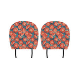 Tomato Pattern Background Car Headrest Cover