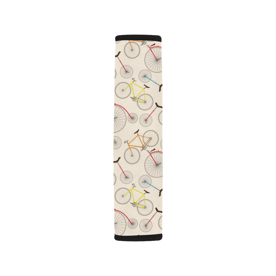 Bicycle Pattern Print Design 04 Car Seat Belt Cover