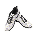 Garlic Pattern Theme Men's Sneakers Black