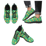 Cute Avocado Pattern Men's Sneakers Black