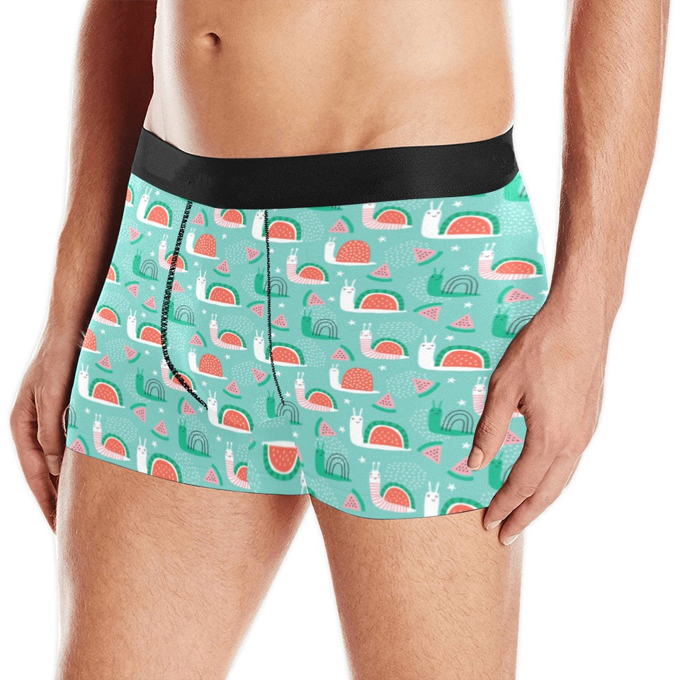 Snail Pattern Print Design 01 Men's All Over Print Boxer Briefs Men's Underwear