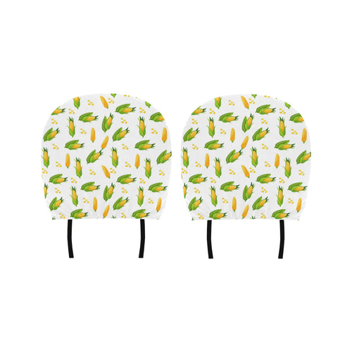 Corn Pattern Print Design 01 Car Headrest Cover