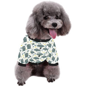 Stingray Pattern Print Design 03 All Over Print Pet Dog Round Neck Fuzzy Shirt