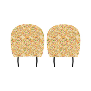 Pizza Theme Pattern Car Headrest Cover