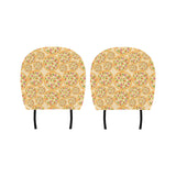 Pizza Theme Pattern Car Headrest Cover