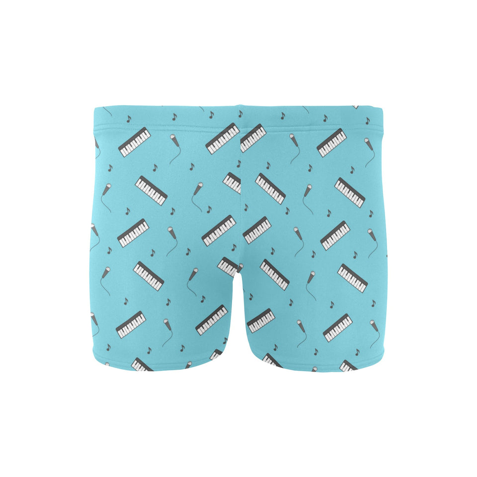 Piano Pattern Print Design 01 Men's Swimming Trunks