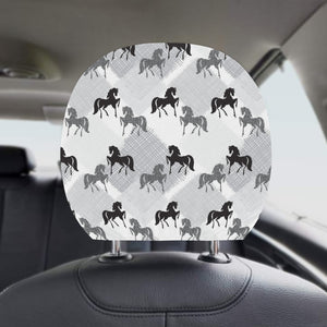 Horse Pattern Car Headrest Cover