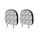 Zebra Pattern Car Headrest Cover