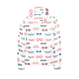 Sun Glasses Pattern Print Design 02 Kids' Boys' Girls' Padded Hooded Jacket