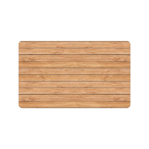 Wood Printed Pattern Print Design 04 Doormat