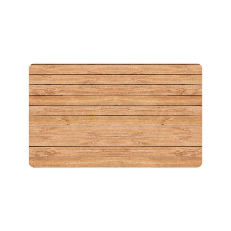 Wood Printed Pattern Print Design 04 Doormat