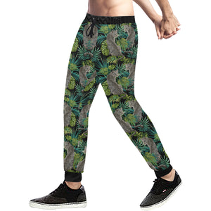 Leopard Leaves Pattern Unisex Casual Sweatpants