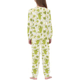 Grape Pattern Background Kids' Boys' Girls' All Over Print Pajama Set