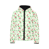 Ladybug Pattern Print Design 05 Kids' Boys' Girls' Padded Hooded Jacket