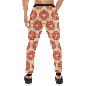 Sliced Grapefruit Pattern Unisex Casual Sweatpants