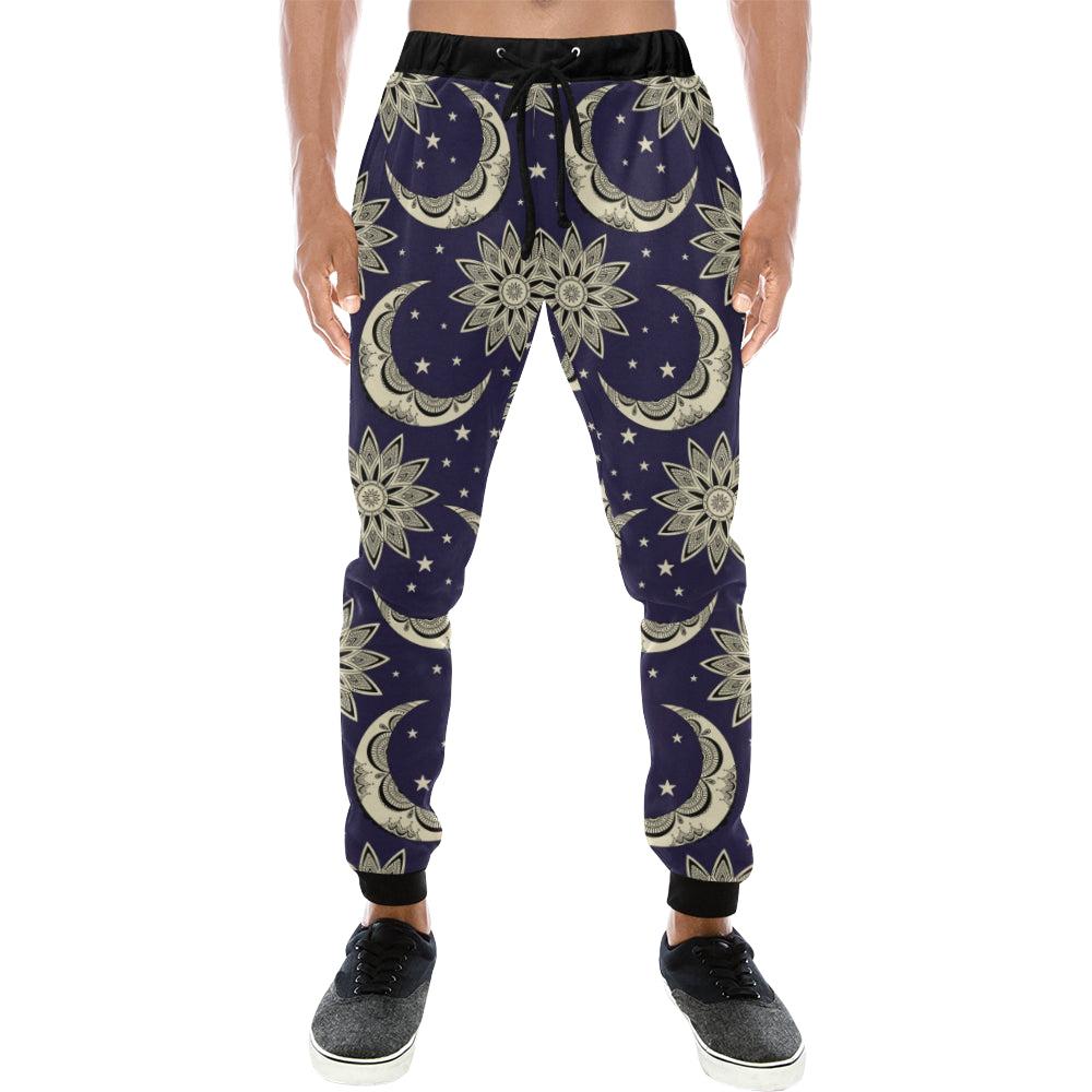 Moon Tribal Pattern Unisex Casual Sweatpants