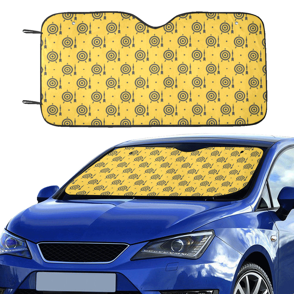 Darts Pattern Print Design 04 Car Sun Shade