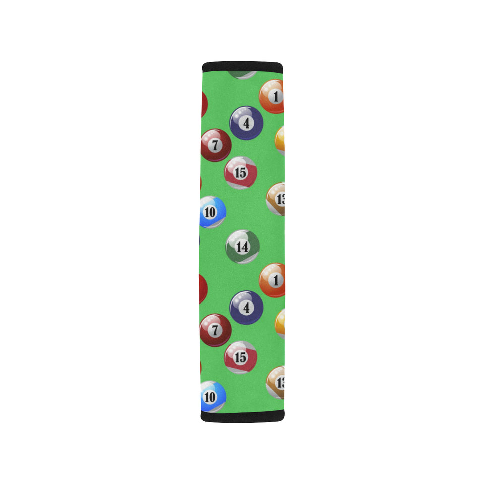 Billiard Ball Pattern Print Design 02 Car Seat Belt Cover