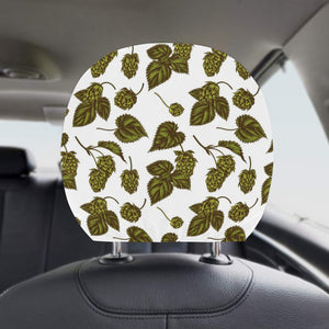 Hop Leaves Pattern Car Headrest Cover