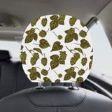 Hop Leaves Pattern Car Headrest Cover