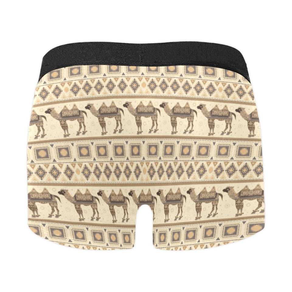 Traditional Camel Pattern Ethnic Motifs Men's All Over Print Boxer Briefs Men's Underwear