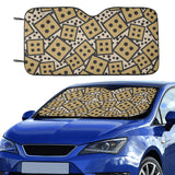 Dice Pattern Print Design 02 Car Sun Shade