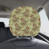 Peacock Tribal Pattern Car Headrest Cover