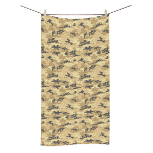 Sand Camo Camouflage Pattern Bath Towel