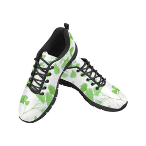 Ginkgo Leaves Pattern Men's Sneakers Black