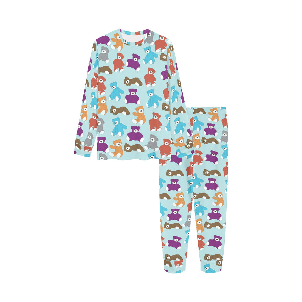 Teddy Bear Pattern Print Design 03 Kids' Boys' Girls' All Over Print Pajama Set