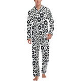 Gear Pattern Print Design 01 Men's Long Pajama Set