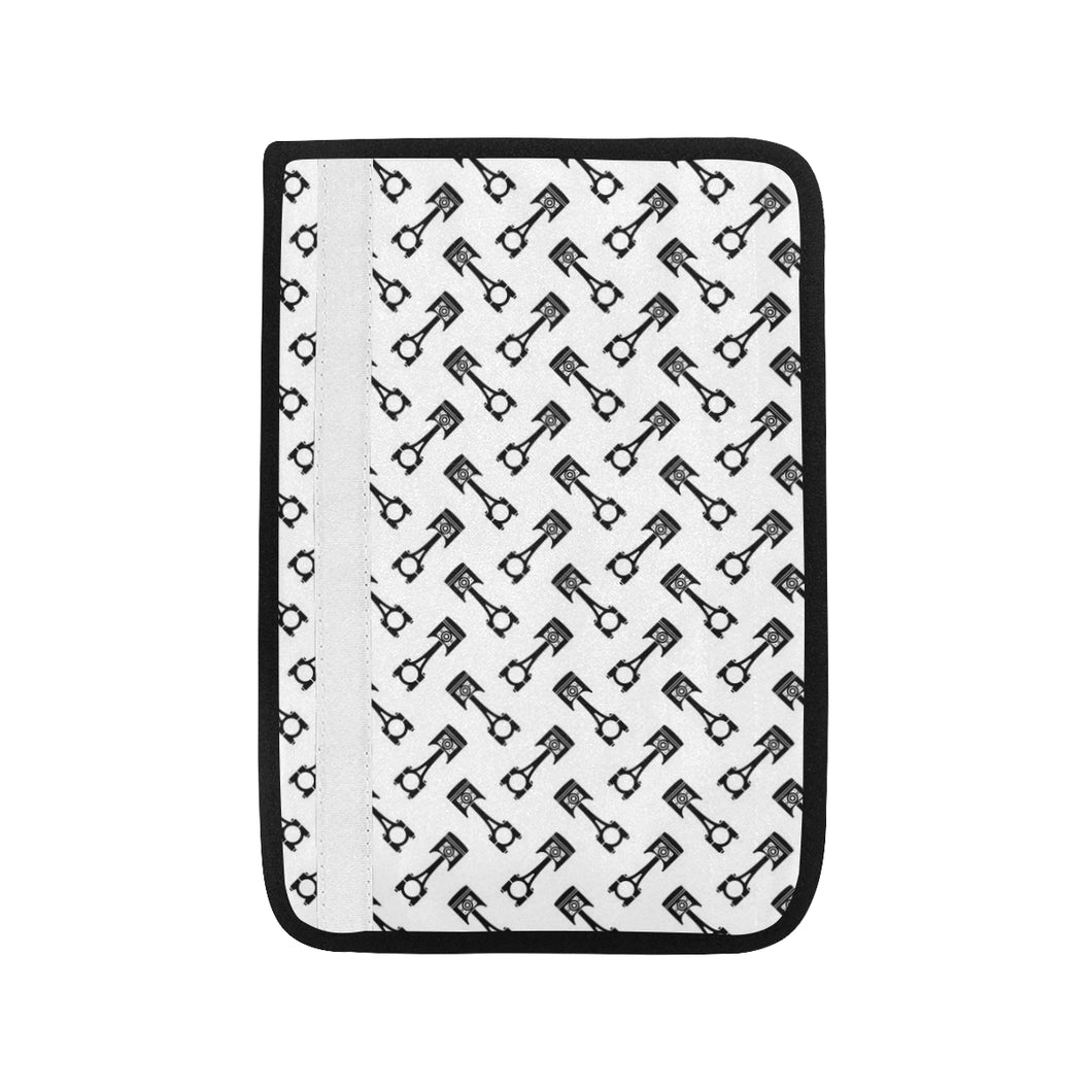 Engine Piston Theme Background Pattern Print Desig Car Seat Belt Cover