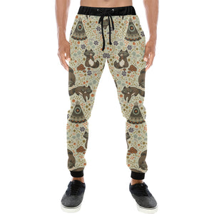 Raccoon Pattern Unisex Casual Sweatpants