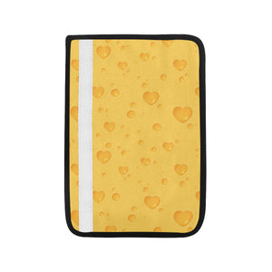 Cheese Heart Texture Pattern Car Seat Belt Cover